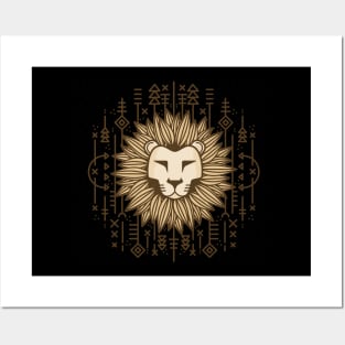 Lion Tribal Posters and Art